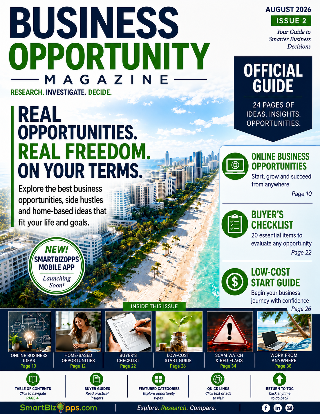 August 2026 Business Opportunity Magazine cover